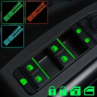 Fluorescent Car Decals Stickers for Car Door Handle Button Switch Window Lift Stickers Car Gadgets Accessories