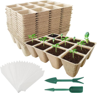 Seed Starter Tray20 Pack Biodegradable Peat Pots for Seedlings240 Cells Seed Starter Pots Germinatio