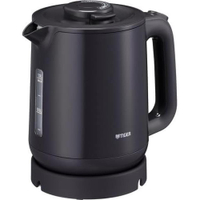 【日本代購】TIGER 虎牌 1.0L 電熱水壺 PCJ-A102-HA｜防倒水漏設計｜無蒸汽｜灰色