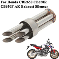 For Honda CBR650 CB650R CB650F Motorcycle Exhaust Pipe Escape Four Hole Silencer Eliminate Noise Muffler DB Killer 4 Holes