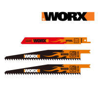 【WORX 威克士】木材 / 金屬軍刀鋸片 3 件套(WA8007)