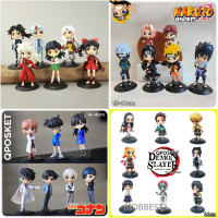 Q POSKET Karakter Anime Action Figure Miniatur Pajangan Mainan gojo naruto miku tanjiro demonslayer