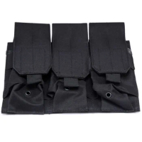 Military Triple MOLLE Magazine Pouch M4 Hunting Airsoft Tactical AR Mag Pouches Wasit Pack Bag