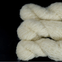 2025 Muyu White Factory Silk Real Silk Suli Alpaca Hand-Dyed Yarn White Blank Wool Yarn Special Yarn