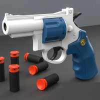 Toy Gun Revolver Pistol Manual Soft Bullet Foam Blaster Handgun Armas For Children Kids Adults Shooting Games