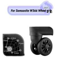 For Samsonite W366 Smooth Silent Shock Absorbing Wheel Accessories Wheels Casters Universal Wheel Replacement Suitcase Rotating