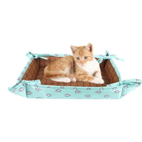 Cat Bed Foldable Pet Cooling Mat Cat House Mat Liner For Kittens For Catnip Tower Climbing Tree Cooling Litter Mat Lounger Pet