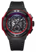 Expedition Expedition - Jam Tangan Chronograph Pria - Black Red - Leather Strap - 6818 MCLIPBARE