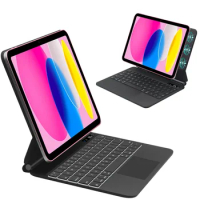 Magnetic Keyboard Case for iPad Pro 12.9inch 6th 5th Trackpad with LCD Display Bluetooth Keyboard Cover For iPad 10 Pro 11 Air 4