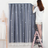 Magic Tape Curtains for Windows Living Room Bedroom Tulle for windows small window sheer curtain Gauze