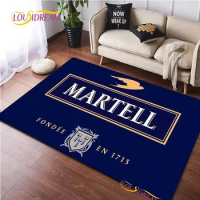 M-Martell Logo modern fashion Carpet Living Room Bedroom Decor Area Rug Coffe Table Sofa unslip floor Mat Alfombra birthday gift