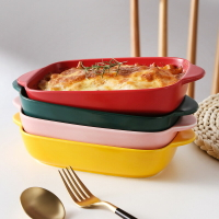烤盤烤碗陶瓷北歐芝士焗飯盤碗烤箱專用創意菜盤家用微波爐盤子