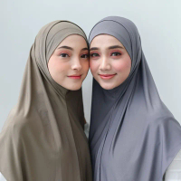 Mahkota Hijab Store - Hijab Lolly Bergo Syiria Malay Bahan Jersey / Hijab Bergo / Hijab Malaysia / K