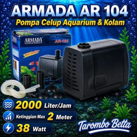 ARMADA AR 104 Mesin Pompa Celup Kolam Ikan Filter Aquarium Aquascape Air Terjun Hidroponik Gelembung