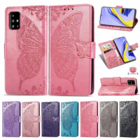 For Samsung Galaxy A01 Funda Leather Flip 3D Butterfly Wallet Cover For Samsung Galaxy A21 A51 A71 Back Case Coque Capa