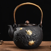 1300Ml,1.3L, New Japanese Teapot Cast Iron Tetsubin Tea Pot Authentic Cast Iron Teapot Set Tea Pot Tetsubin Kettle