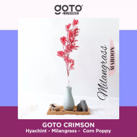 Goto Living Goto Crimson Bunga Hias Artificial Flower Buket Plastik Mawar Teratai