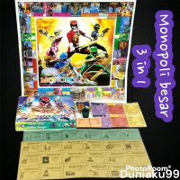 Mainan Monopoli Karakter Ukuran Besar 34x34 3 in 1 Premium Board Game - Games, Toys