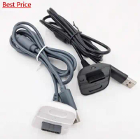 200Pcs Charging Cable For Xbox 360 Gamepad Wireless Remote Controller 1.8m USB Charging Adapter Charger Replacement Cables