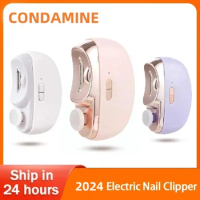 CONDAMINE Electric Automatic Nail Clipper Pedicure Tools with Light Trimmer Cutter Manicure Care Scissor Xiaomi Ecology Porduct