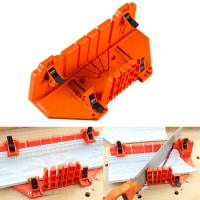 Wood Angle Cutting Saw Miter Box 12/14 inch Multifunction Woodworking Oblique Saw Ark Clamping Angle Cutting Mitre Box