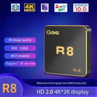 Q96 R8 tv Android 10 iptv AllWinner H313 Quad Core 2.4G 5G Dual WiFi UHD HDR10 4K Media Player H. 265 8GB 128GB Home Theater.