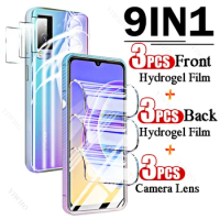 9in1 Full Covers Front Back Hydrogel Film for Vivo V21e 5G Fingerprint Screen Protectors for Vivo V 21 E V21 21e Camera Lens HD