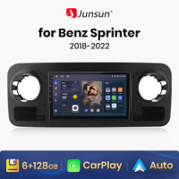 Junsun V1 AI Voice Wireless CarPlay Android Auto Radio for For Mercedes-Benz Sprinter 2018 - 2022 4G Car Multimedia autoradio