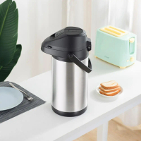 Bình đựng đồ uống Thép không gỉ Bình cà phê airpot Kiểu bấm Có Bơm Bình giữ nhiệt Cách nhiệt Hai Lớp
