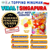 Jelly Motif Karakter Topping Minuman - Jelly Bentuk Buah Cocok Untuk Semua Minuman | Popping Boba Na