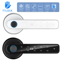Electric Door Lock TTLOCK APP Control Smart Door Lock Biometrics Fingerprint Lock Keyless Entry Password Lock for Home Security