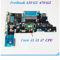 DA0X8CMB6E0 For HP ProBook 450 G5 470 G5 Laptop Motherboard L23103-601 With Core i3 i5 i7 CPU UMA DDR4 Motherboard 100% Work
