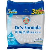 Dr’s Formula 台塑生醫 防蟎抗菌濃縮洗衣粉/補充包1.5kgX12包