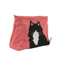【KIRO 貓】日本卡拉貓 賓士貓 大容量 零錢包/生理用品/化妝品收納(500029)