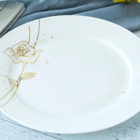 10 Inch, Real Fine Bone China Charge Plates, Serving Platter, Buffet-dishes, Ceramic Dinner Plates, Plates Dinner Serving,