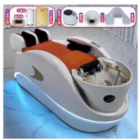 Fully automatic intelligent electric massage shampoo bed barbershop hair salon beauty hair salon head therapy fumigation electri