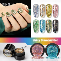 Elegant Glitter Gel Nail Polish Reflective Diamond Gel Polish Soak Off UV Nail Gel Shimmer Shiny Gel Nail Art Manicure Salon DIY