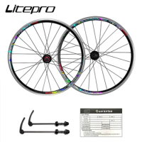 Litepro Novatec Hub Wheelset 20Inch 406 451 Wheels Support 11S Sealed Bearing Disc V Brake Folding B