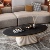 Luxury Side Coffee Tables Modern Design Rock Shapes Metal Coffee Tables Round Minimalist Tavolino Da Salotto Furniture