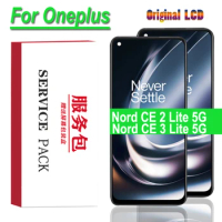 Original For OnePlus Nord CE 2 Lite 5G LCD CPH2381 Screen+Frame+Touch Panel Digitizer For OnePlus Nord CE 3 Lite CPH2467 Display