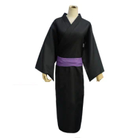 Noragami Yato Black Kimono Yukata Cosplay Costume Free Shipping