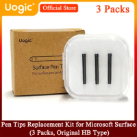 Uogic Pen Tips Replacement Kit (3 Packs, Original Tips) for Microsoft Surface Pro 2017 Pen(Surface Pro 5), Surface Pro 4