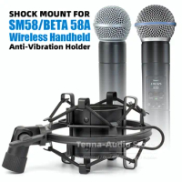 For SHURE SM58 BETA 58A SLX 2 BLX ULX SM 58 Beta58A Wireless Microphone Spider Anti Shock Mount Holder Shockproof Stand Mic Clip