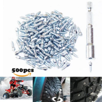 500pcs 12mm Spikes For Tires Car Bike Tire Studs Wheel Tyre Spikes Snow Winter Car-Styling Snow Goujons a Vis for fatbike
