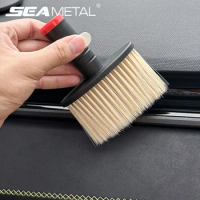 SEAMETAL Car Cleaning Brush Air Conditioning Vent Clean Dust Removal Brush Dust Duster Soft Brushes for Car Wash Accessories
