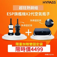 【HYPASS海帕斯】旗艦機-靜電集塵免耗材空氣瓶子(車用空清/防疫抗菌過濾PM2.5★贈固定袋+歐規FFP1立體口罩)