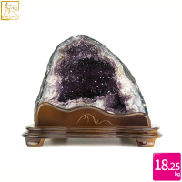 【吉祥水晶】巴西紫水晶洞 18.25kg(招財聚福)