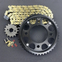 428 14T Front 40T/43T/45T/48T/50T Rear Sprocket Kit with O Seal Ring Gold 428H Chain for CBF190 CB190R/190X Motorcycle Bike