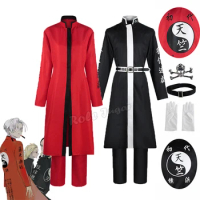 Anime Tenjiku Gang Izana Kurokawa Cosplay Costume Jacket Pant Red Uniform Kakucho Hitto Ran Haitani Black Outfit