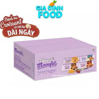 ￼Thùng x20 bánh Sừng bò Bauli Moonfils Nhân Socola/ Dâu tây/ Vani/ Phô mai/ Mứt Cam - 45g